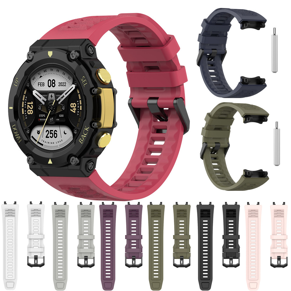 Moda silicone pulseira para huami amazfit t-rex 2 smartwatch banda pulseira soprt para amazfit t rex