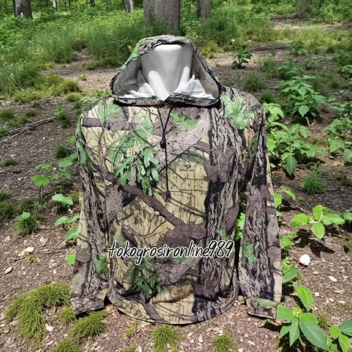 (Luxe Style Store) Kaos berburu motif mossy oak - Motif Mossy Oak, M