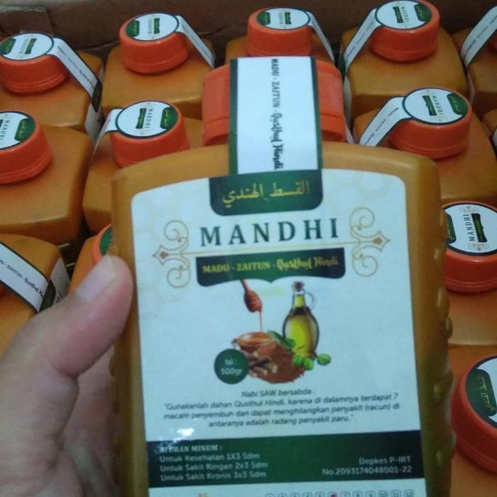 Madu MANDHI 1/2 Kg ||| Madu + Qusthul Hindi + Zaitun ||| Qusthul Hindi