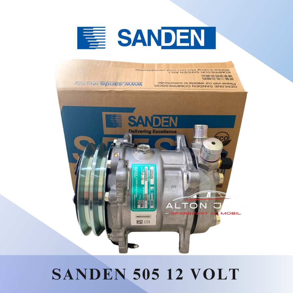 KOMPRESOR 505 12V SANDEN COMPRESSOR 505 SANDEN ASLI