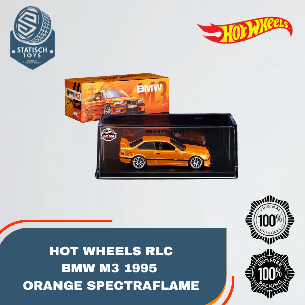 Hot Wheels RLC BMW M3 1995 Orange Spectraflame Hotwheels Red Line Club
