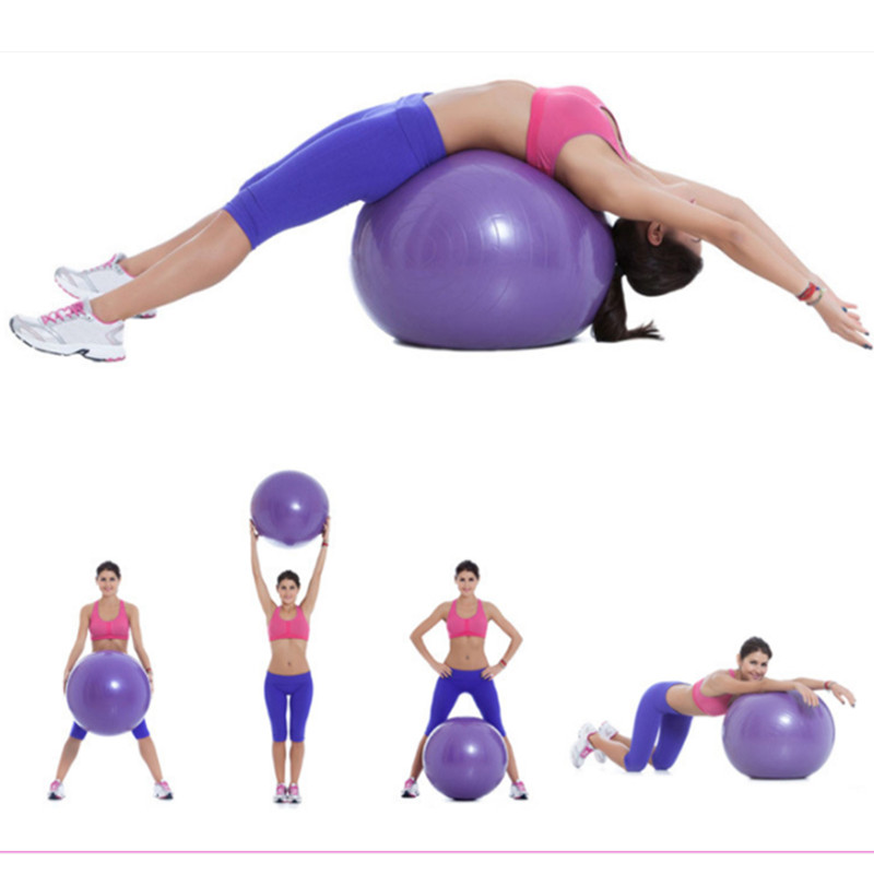 45cm Yoga Ball Fitness Balls Sports Pilates Birthing Fitball Exercise Training Workout Massage Ball 