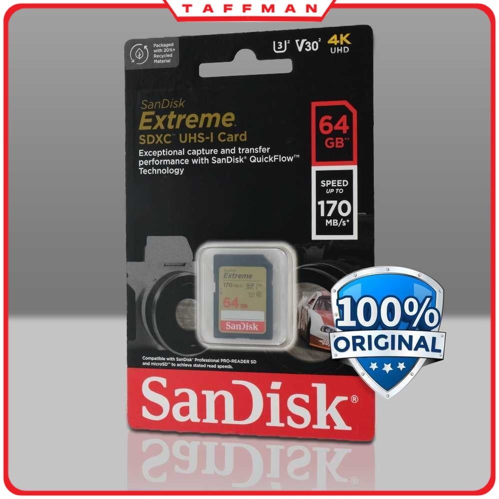 TM - SANDISK Extreme SDXC UHS-I Card V30 U3 Class - SDSDXV