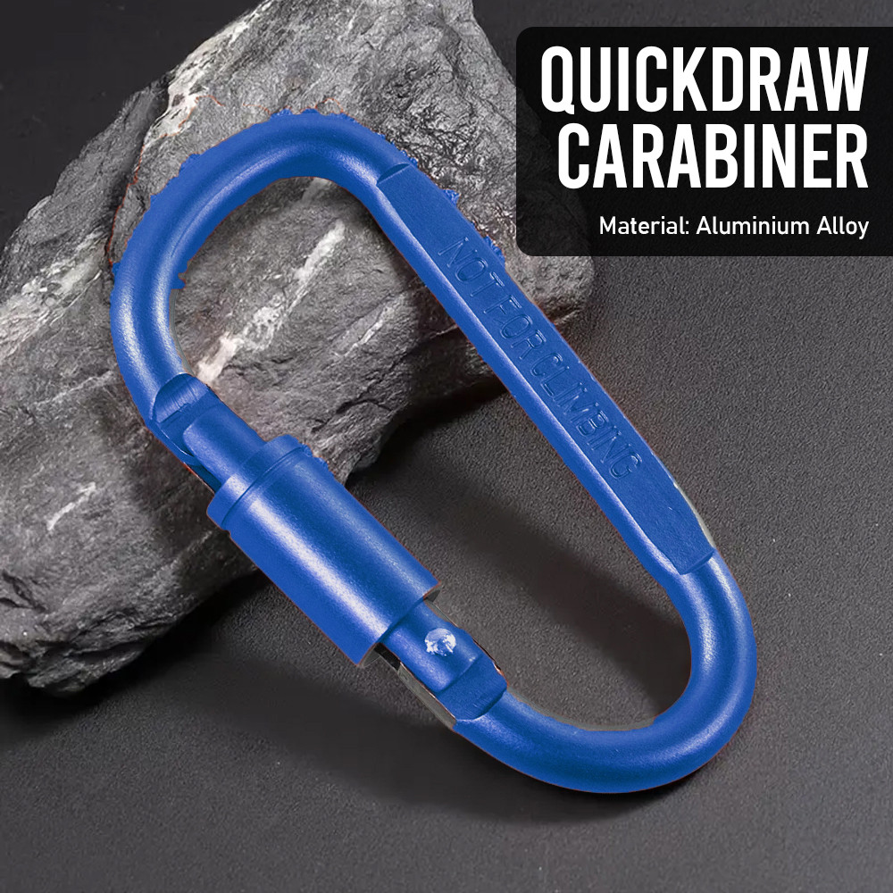 Karabiner Gantungan Tas Quickdraw Aluminium Alloy untuk Outdoor