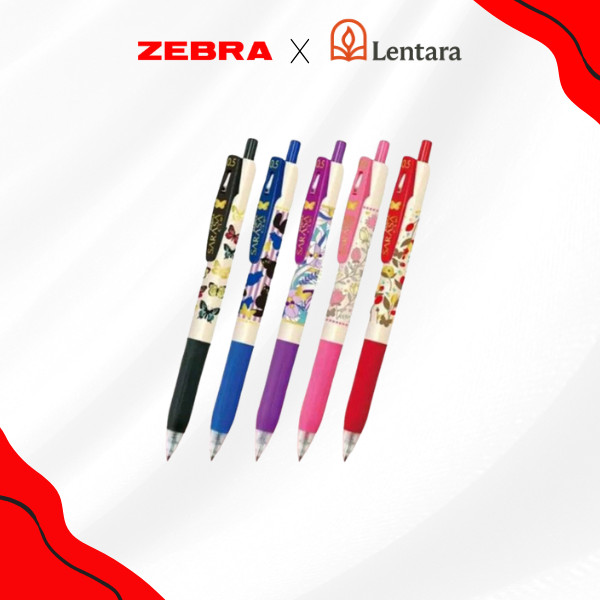 Sarasa Limited Edition Karakter Set 5 - Pulpen Gel Sarasa Butterfly Series Limited Edition - 0.5MM -