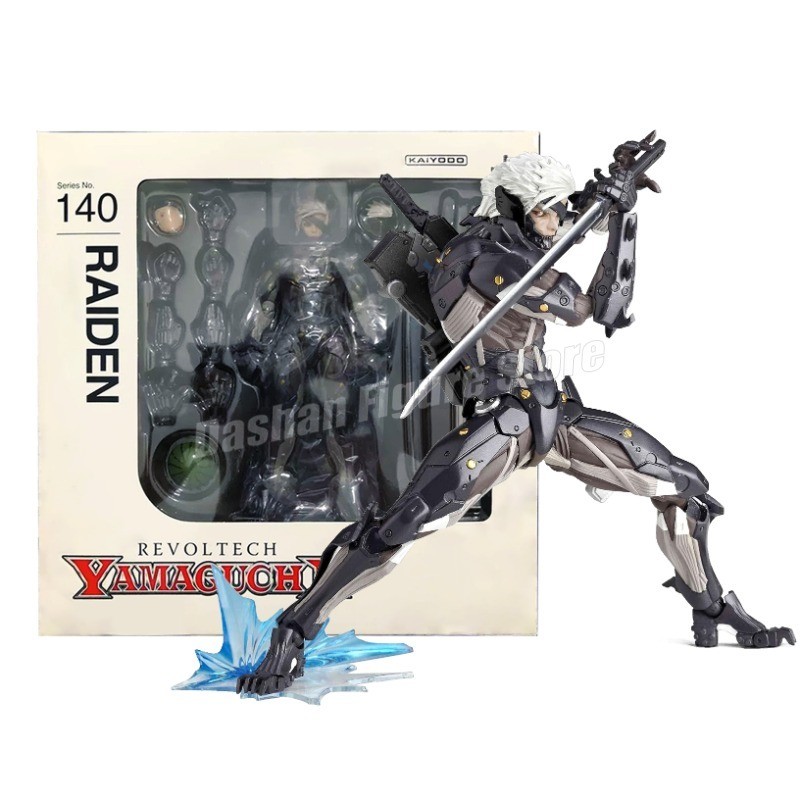 Kaiyodo Revoltech Metal Gear Rising: Revengeance Action Figure Raiden Figurine PVC Movable Collectio