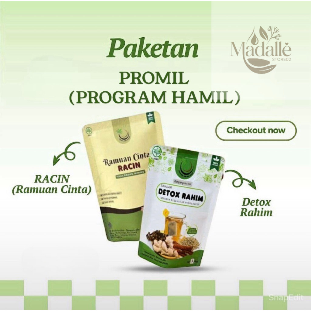 PAKET PROMIL / DETOX RAHIM / RAMUAN CINTA / RAMUAN JSR / RIMPANG INSTANT