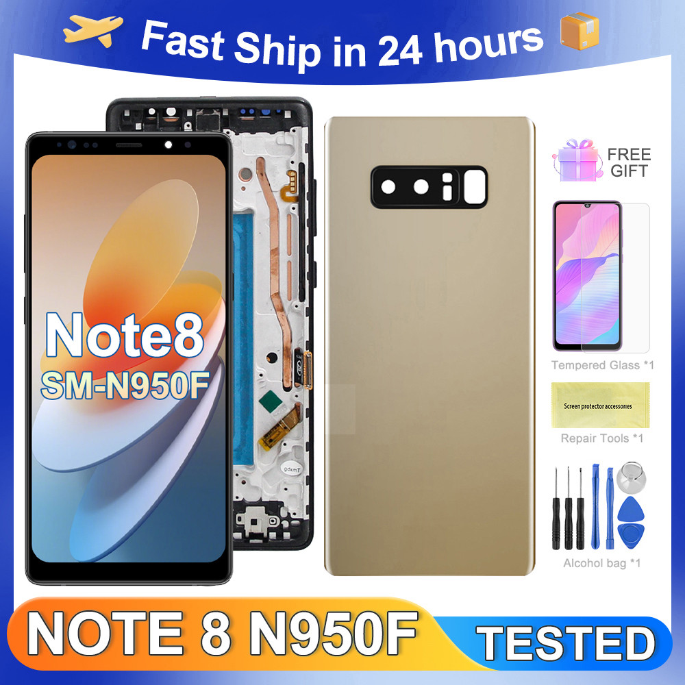 Tested Note 8 For Samsung For Note8 N950F N950U N950W N950FD LCD Display Touch Screen Digitizer Asse