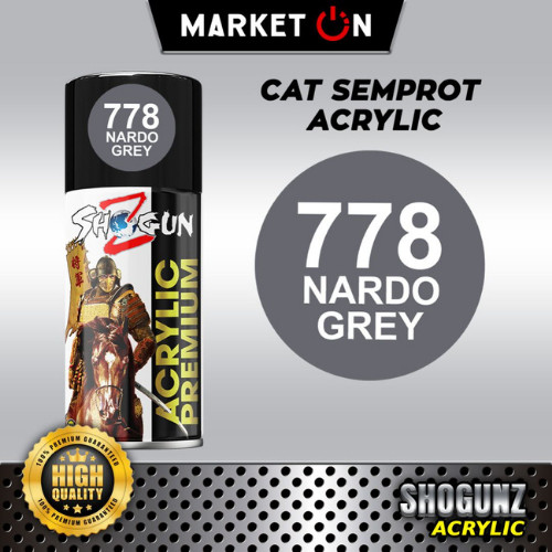 Shogun Z Akrilik 778 Nando Grey Cat Semprot Warna Standar Abu tahan bbm tahan panas