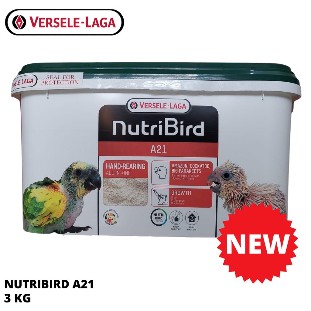 NUTRIBIRD A21 3KG PAKAN LOLOH ANAKAN BURUNG BUBUR LOLOHAN MAKANAN BURUNG LOVEBIRD NURI KENARI FALK
