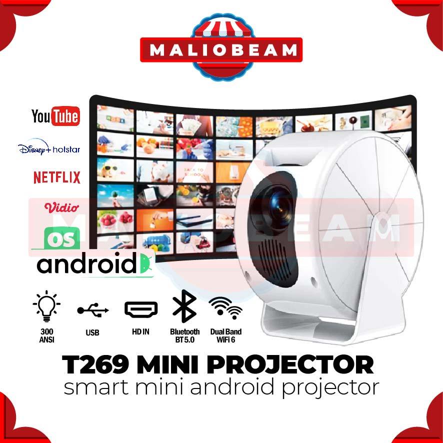 Proyektor Mini T269 Android Smart Full HD
