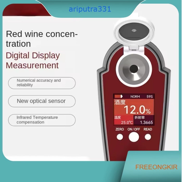 AW-25 Alcohol Alkohol Anggur Test Wine Meter Tester Meter Alcoholmeter Concentration Instrument alco