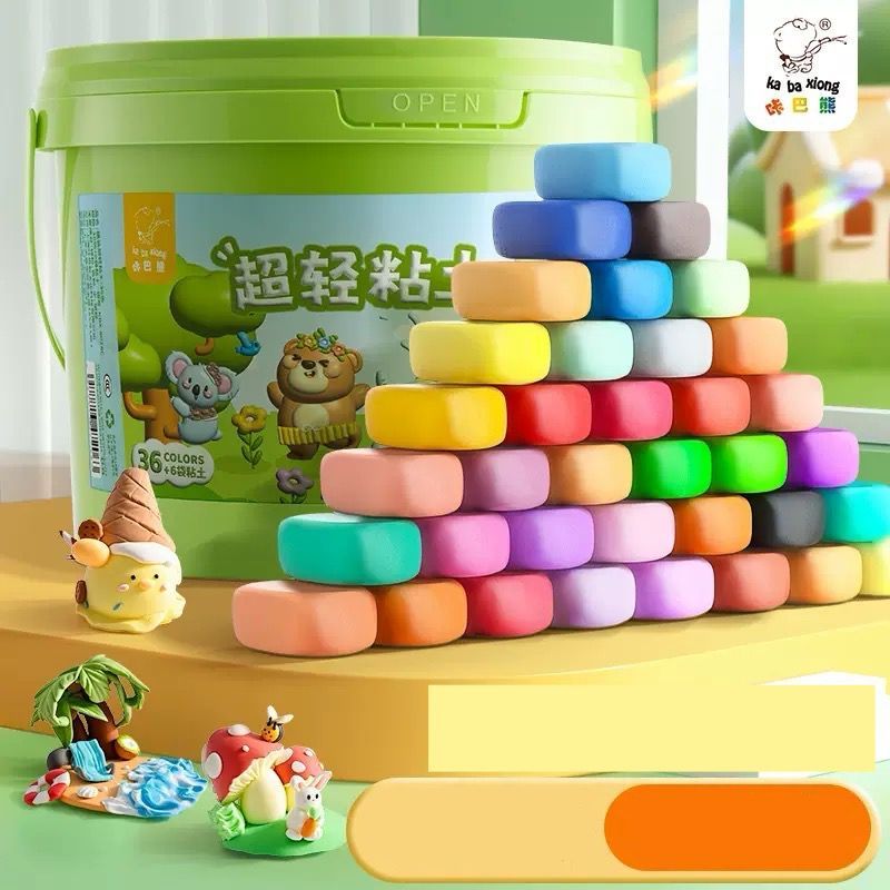 SET Clay DIY Mainan Edukatif Anak / Plastisin Anak Aman / Playdough Anak Warna Lucu