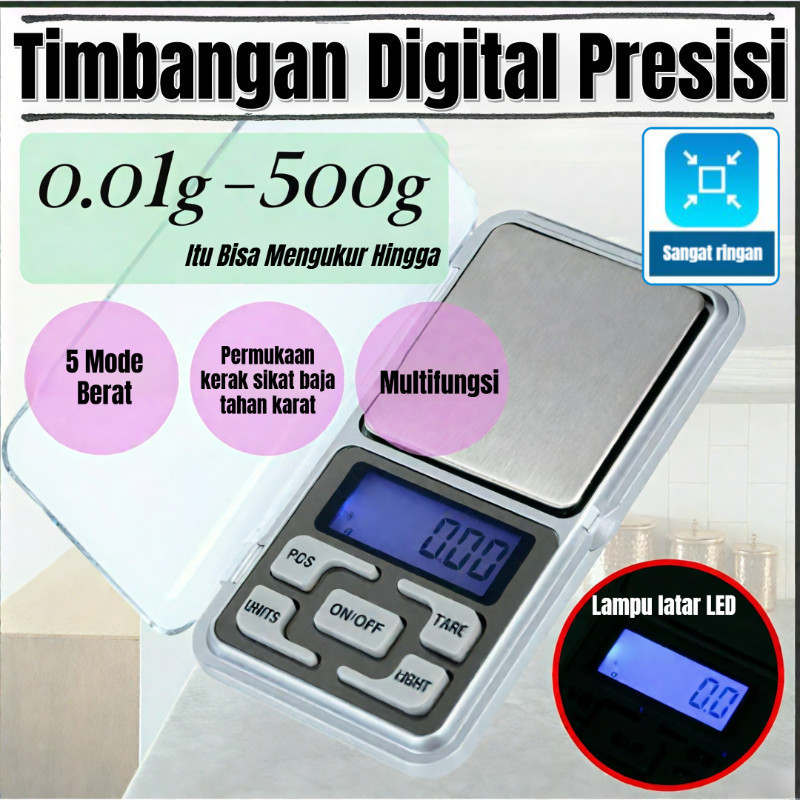 Akurasi 0.01g Timbangan Emas/Jewelry Digital Portabel Untuk Pengukuran Perhiasan/Logam Mulia - Timba