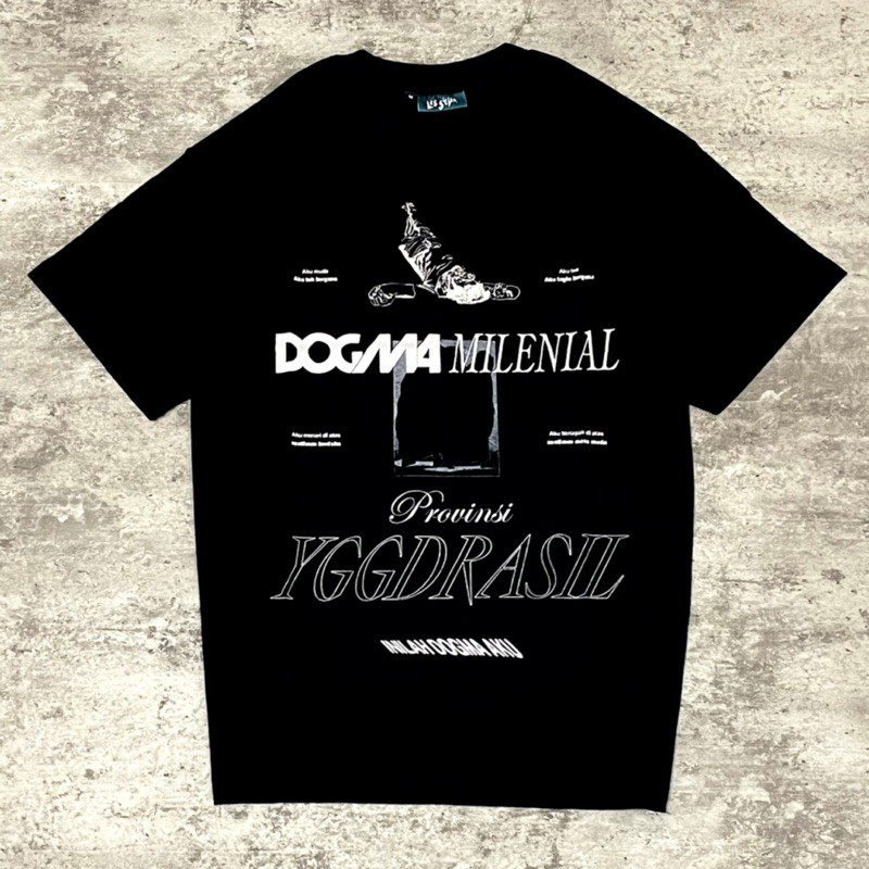 ORI BAPAK. - Dogma Millenial Provinsi Yggdrasil Tshirt - Black | Original Merchandise