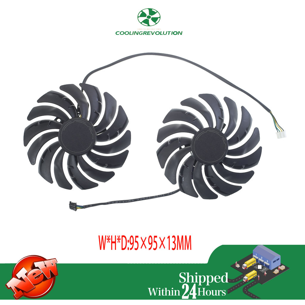 PLD10010S12HH 95mm DC12V 0.40A RTX3060 RTX3070 VGA Fan For MSI RTX 3070 3060 3060Ti VENTUS 2X OC Gra
