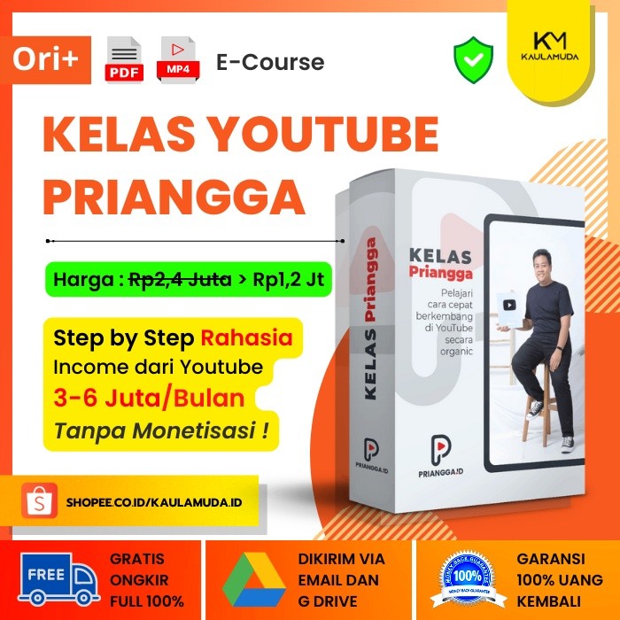 GRATIS BUKU KOMIK 1, Belajar Youtube Priangga | Belajar Yotube Dari Akarnya Secara Organik KM01