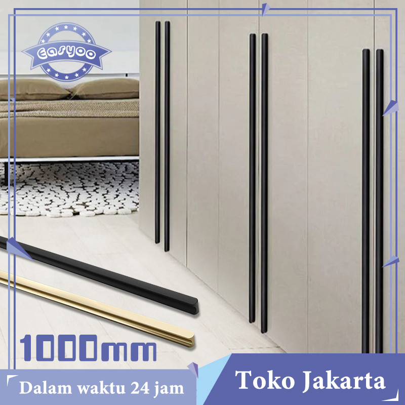 100cm Gold Handle Lemari Panjang Gagang Pintu Lemari Laci Tarikan Pintu Lemari Minimalis