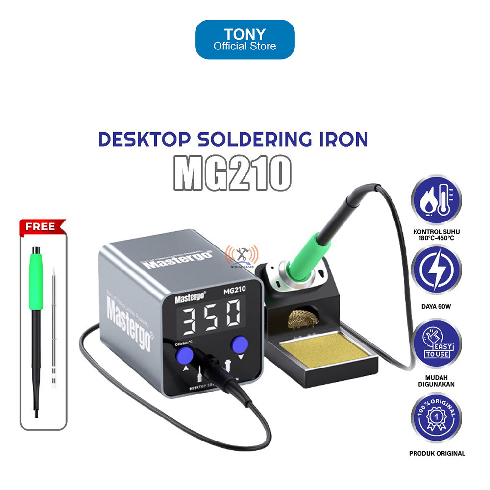 Solder Station MASTERGO MG210 - 50W LED Digital Desktop Repair Iron - MG210
