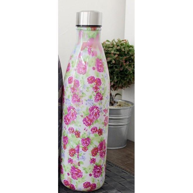 [ JMP ] HIGH QUALITY Botol Kaca Tutup Stainless BMG 1000 ML/ BMG 750ML | Glass Bottle DECAL/FLOWER/P