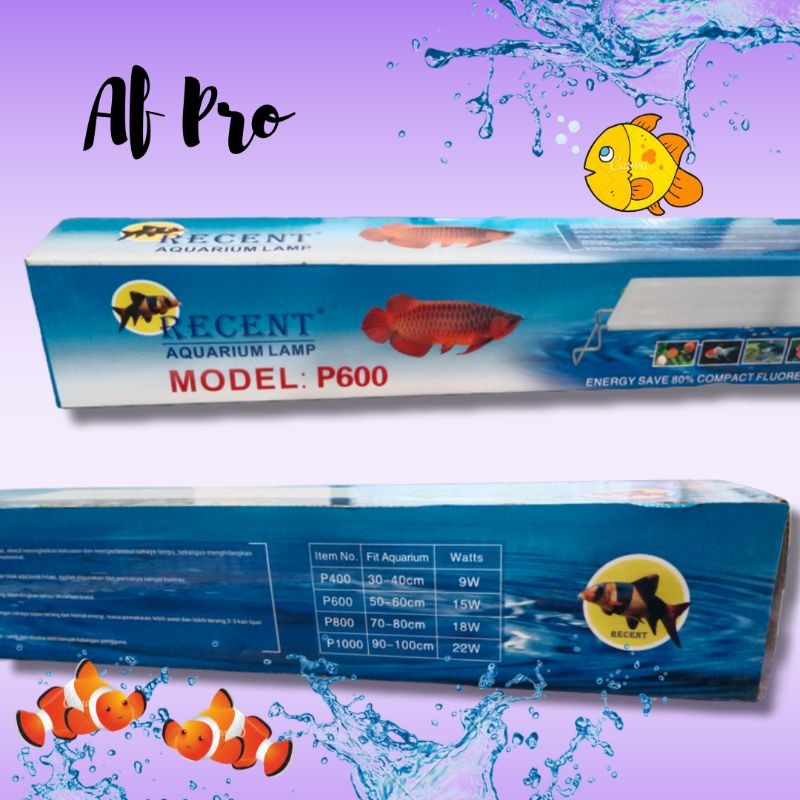 Lampu aquarium aquascape LED RECENT P 600