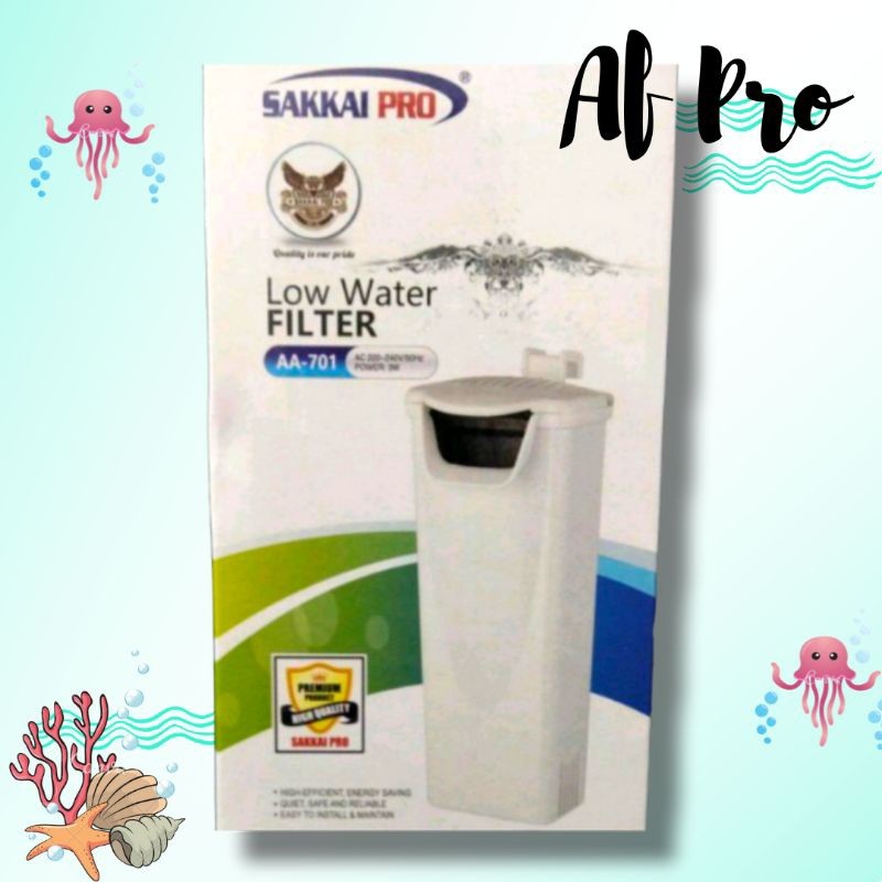 Pompa aquarium Toples low water filter SAKKAI PRO AA 701 Filter kura kura
