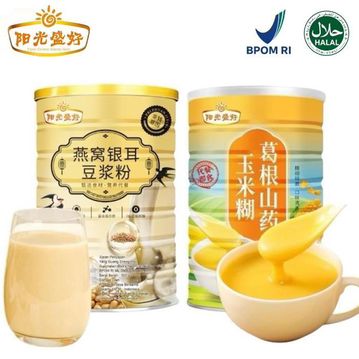 YANG GUANG 2 Rasa Oufen Lotus Root Powder Original BPOM RI-Lotus Soya Walet & Sup Jagung 500gram