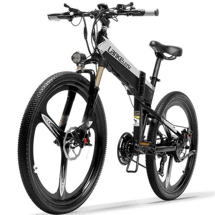 PROMO BIG SALE Digap Sepeda Listrik Lipat Folding Bike Elite Version 48V 10.4Ah - XT600 - Black Gray