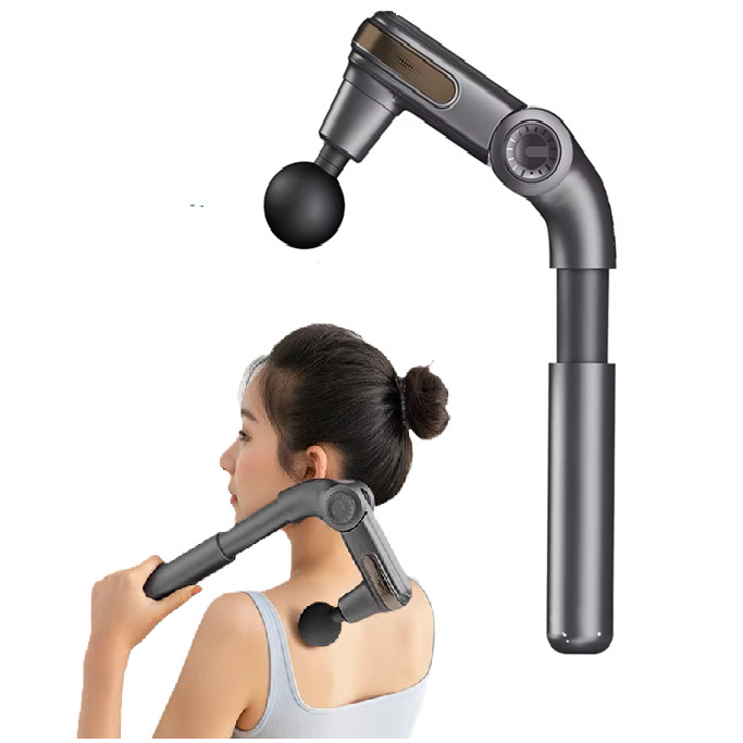 New Intelligent Electric Cordless Brushless Motor Fascia Gun Foldable Telescopic Massage Hammer High