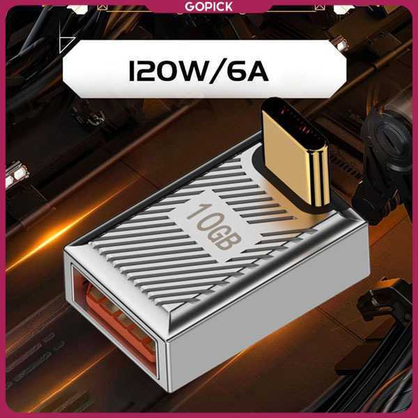 USB Type A 3.1 to Type C Adapter L Shape 10Gbps 120W - RB15