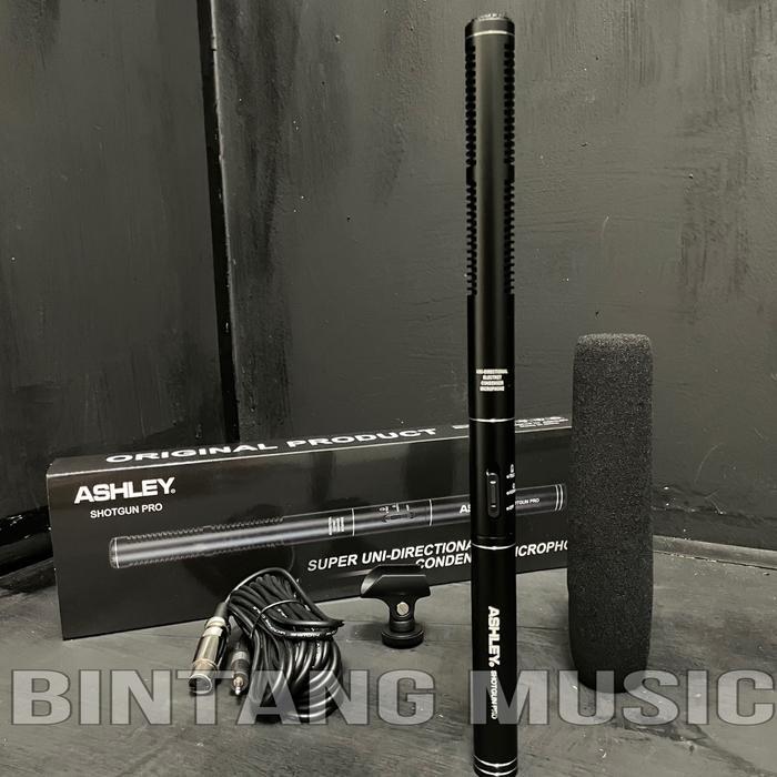 ￼Mic Kabel Condenser Ashley Shotgun Pro Original CONDENSOR Microphone