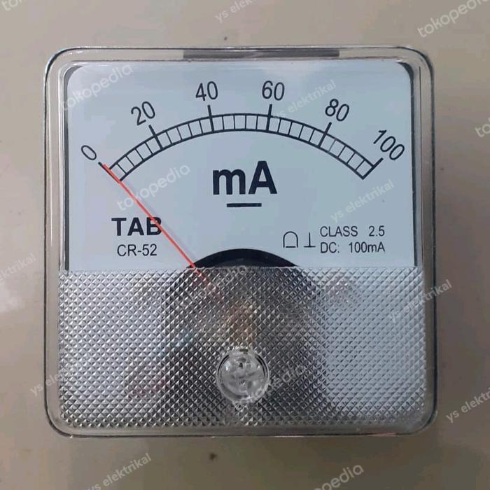 Ampere Meter Analog DC CR-52 100 mA