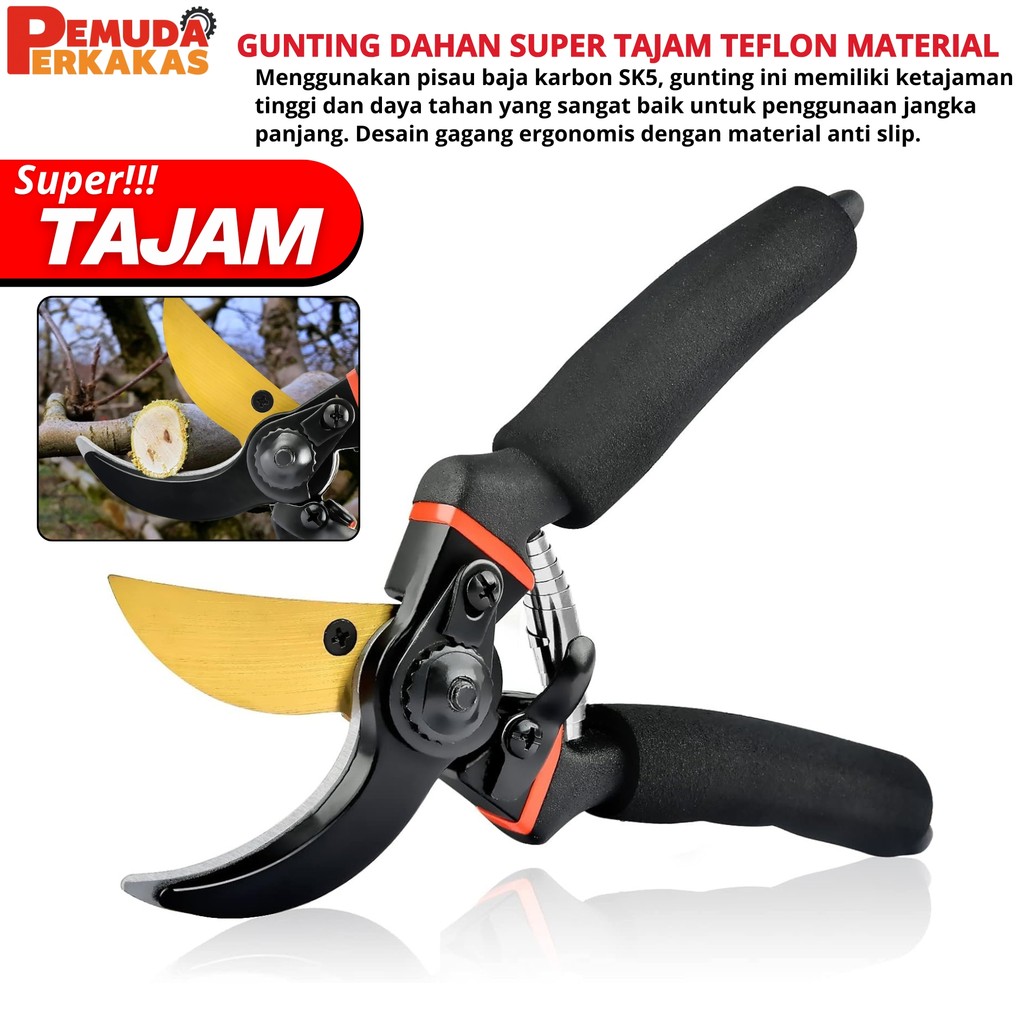 Gunting Dahan /Gunting Tanaman/Gunting Ranting/Ranting Bunga Tanaman / PVC - Gunting Kebun & Taman