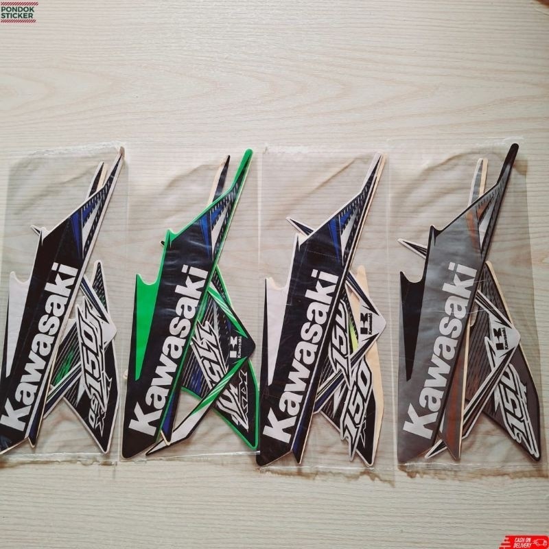 Striping sticker Kawasaki KLX 150 lama 2014 2015