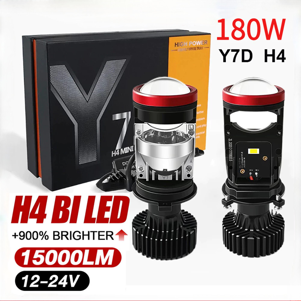Projie Led Mobil Mini Projie Y7D H4 Mobil Super Terang Lampu Led Mobil Utama Kabut Headlamp Lampu