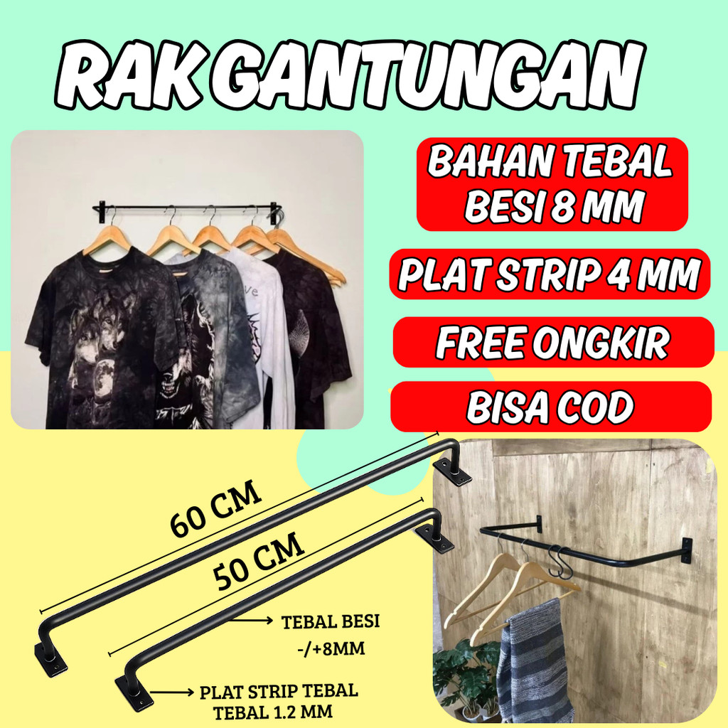 Rak Gantungan Handuk Gantungan Baju Gawang  Handuk Tempel Tembok Gantungan Handuk Tempel Dinding Rak