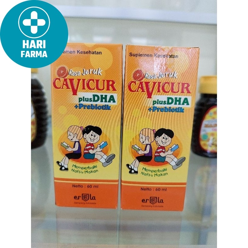 Cavicur DHA Sirup Botol 60 Ml Vitamin Otak Anak Multivitamin