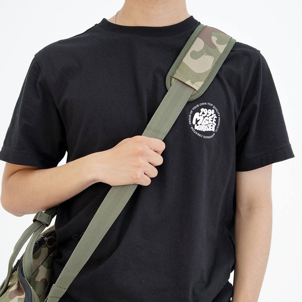 Tas Army Camo Loreng Slingbag Pria Selempang Besar Bahan Tebal Mgway Kane Sage Co