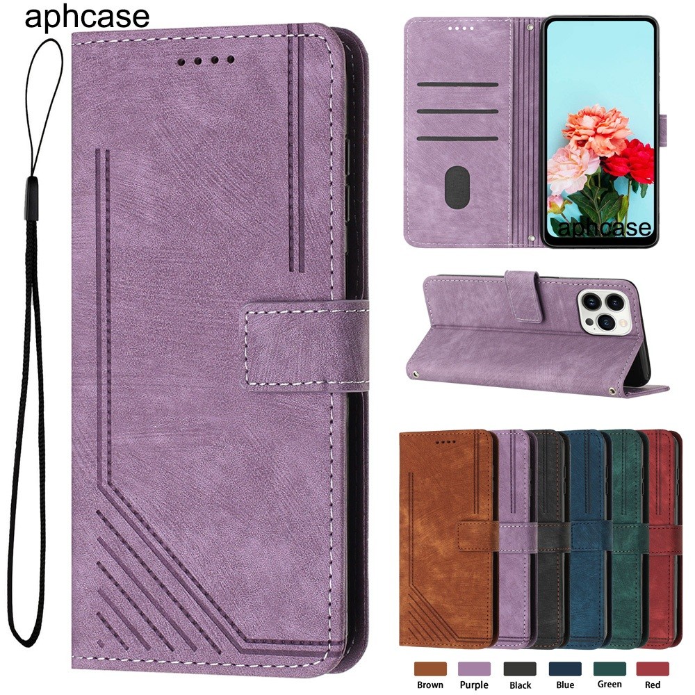 Kasus Flip Stripe Mewah Untuk LG G9 G900 Velvet 5G Stand Wallet Cover Pu Kulit Phone Casing