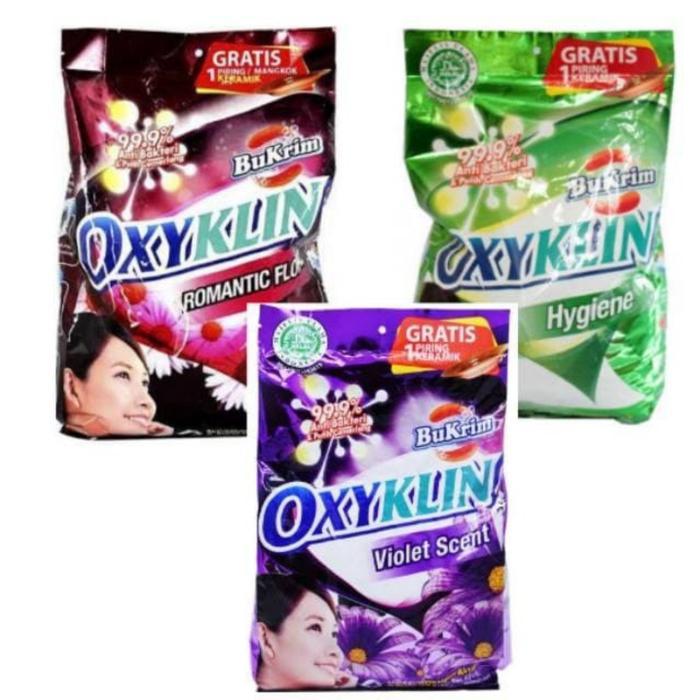 Detergen Bubuk Bukrim Oxyklin 800gr - Romantic Floral