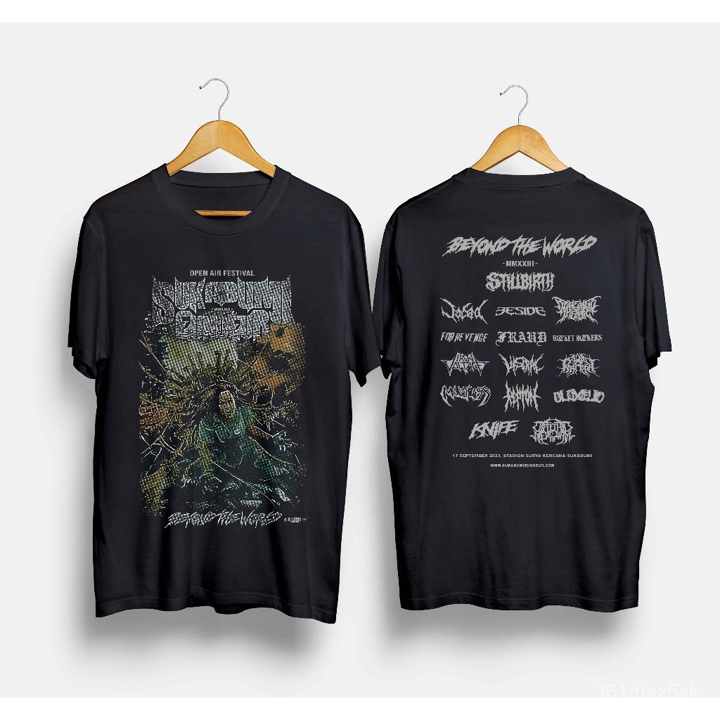 T-shirt Kaos Band Sukabumi Eundeur 2023 - Beyond The World / Tshirt Musik Rock Metal COD
