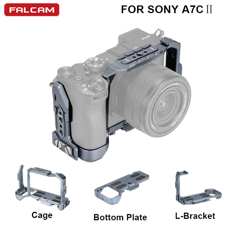 Falcam F22&F38&F50 Quick Release Ecosystem Bottom Plate L Bracket Camera Cage for Sony A7CII A7C2 Ca