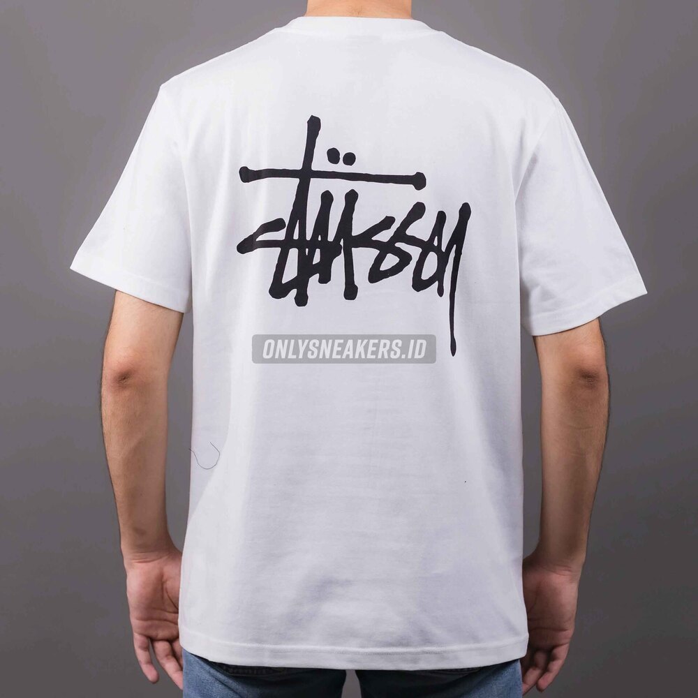 (COD) STUSSY BASIC STUSSY WHITE TEE