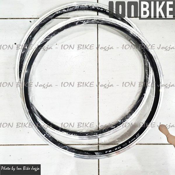 Sepasang Velg Araya 20 406 FB20 28 H Double Wall Rim Rims Lipat Seli