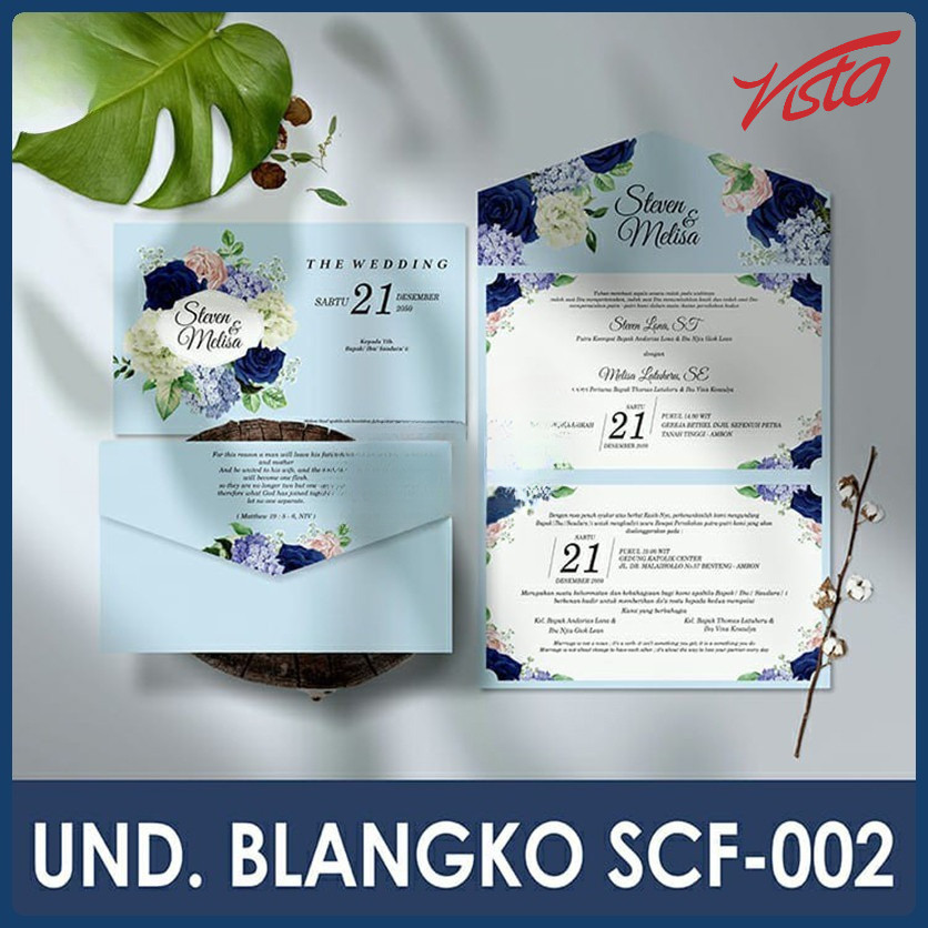 Blangko Undangan Griya scf-002 Paper Wedding