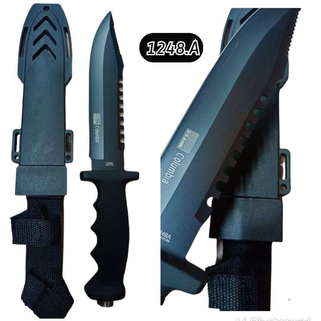 Super Hot PISAU COLUMBIA SABER 1248A P1049-3 KNIFE BERBURU HUNTING TAJAM Terbatas