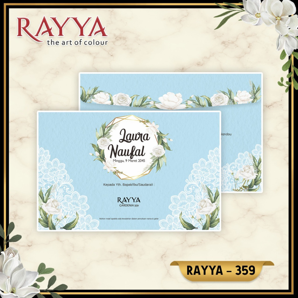 Blangko Undangan  RAYYA 359   (Blangko Center)