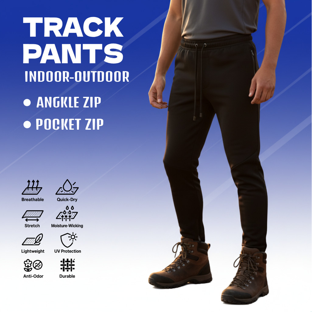 Celana Panjang Trackpant Olahraga Santai Outfit Kekinian Pria Wanita Dewasa Lari Gym Training