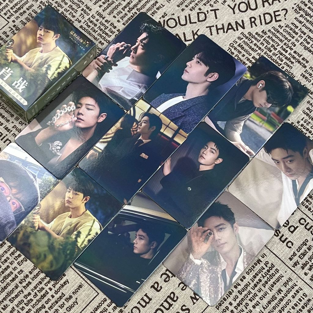 Xiao Zhan Laser Photo Card55Photo Album New Album Merchandise Polaroid Flash Card HD Gift LOMO Card 