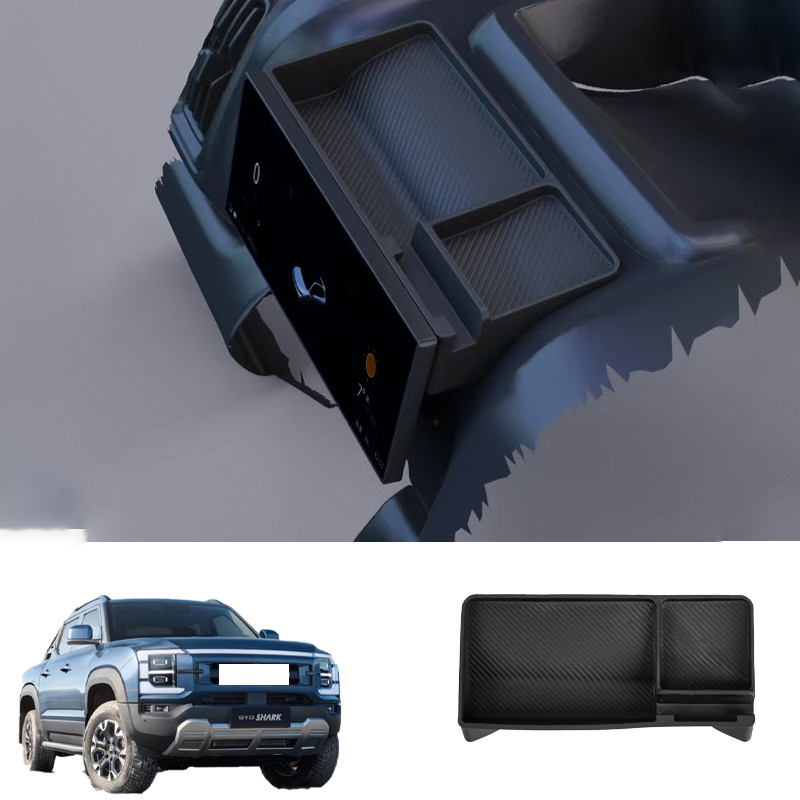 For BYD Shark 6 trument Screen Silicone Storage Box Behind Phone Holder Antislip Storage Box Car Acc